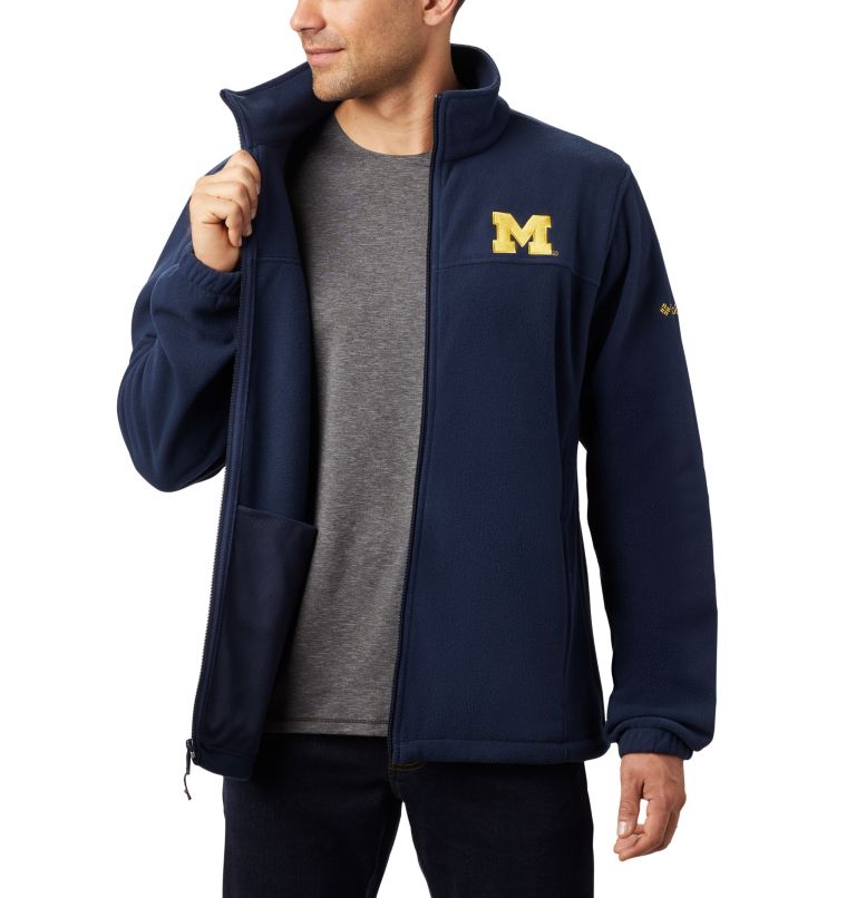 Men's Collegiate Flanker III Fleece Jacket - Tall - Michigan, Color: UM - Collegiate Navy, image 6