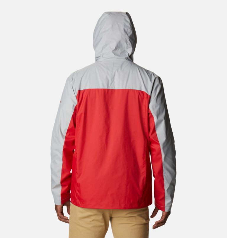 CLG Men's Glennaker Storm Jacket | 039 | XXL, Color: OS - Columbia Grey, Intense Red, image 2