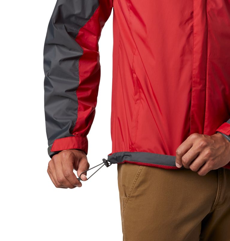Men's Collegiate Glennaker Storm Rain Jacket - Washington State, Color: WAZ - Dark Grey, Red Velvet, image 4