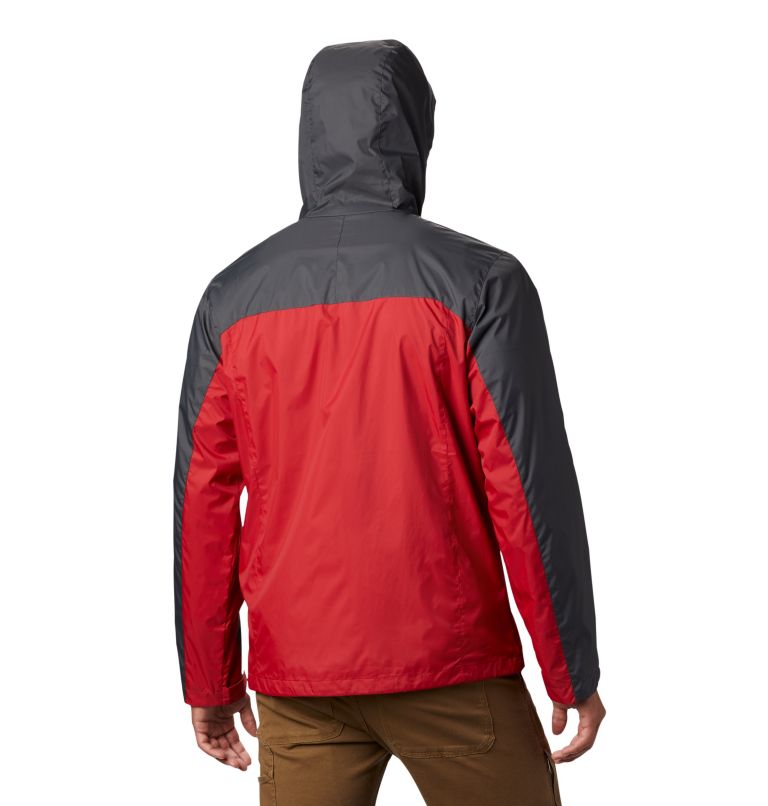 Thumbnail: Men's Collegiate Glennaker Storm Jacket - Washington State, Color: WAZ - Dark Grey, Red Velvet, image 2