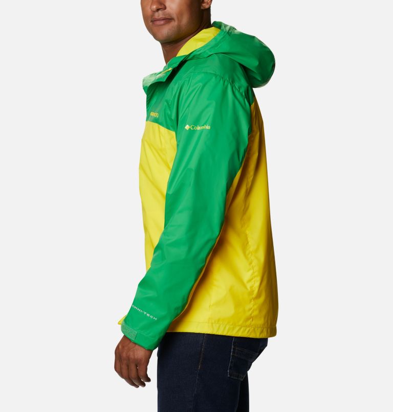 Men's Collegiate Glennaker Storm Jacket - Oregon, Color: UO - Fuse Green, Yellow Glo, image 3