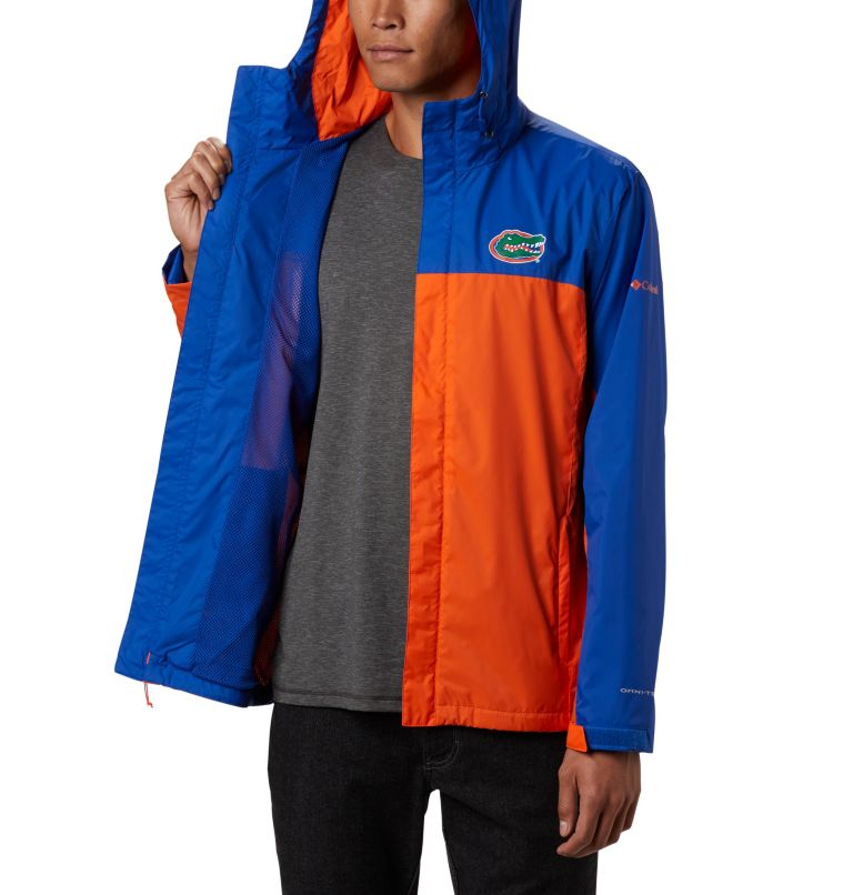 Men's Collegiate Glennaker Storm Rain Jacket - Florida, Color: FLA - Azul, Spark Orange, image 5