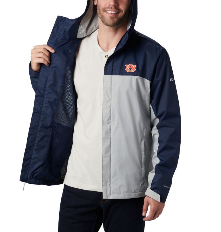 Men's Collegiate Glennaker Storm Jacket - Auburn, Color: AUB - Collegiate Navy, Columbia Grey, image 6