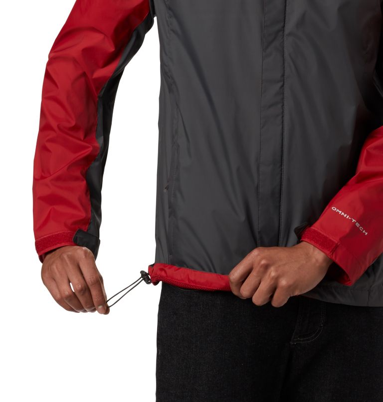Men's Collegiate Glennaker Storm Jacket - Alabama, Color: ALA - Red Velvet, Dark Grey