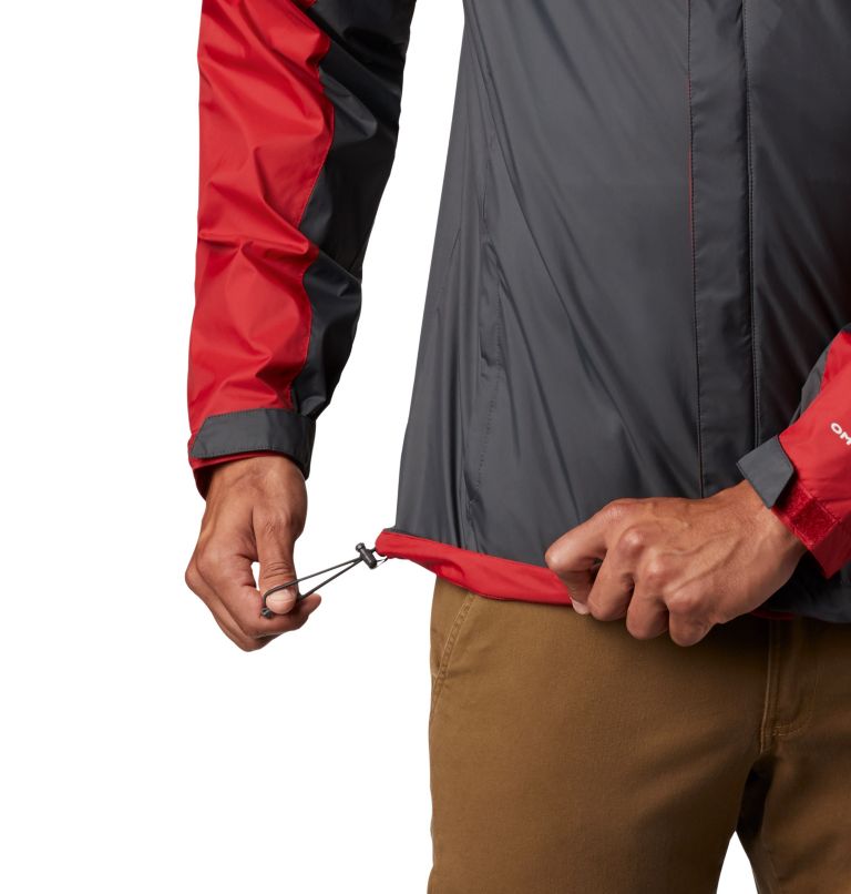 Men's Collegiate Glennaker Storm Jacket - Oklahoma, Color: OK - Red Velvet, Dark Grey, image 4