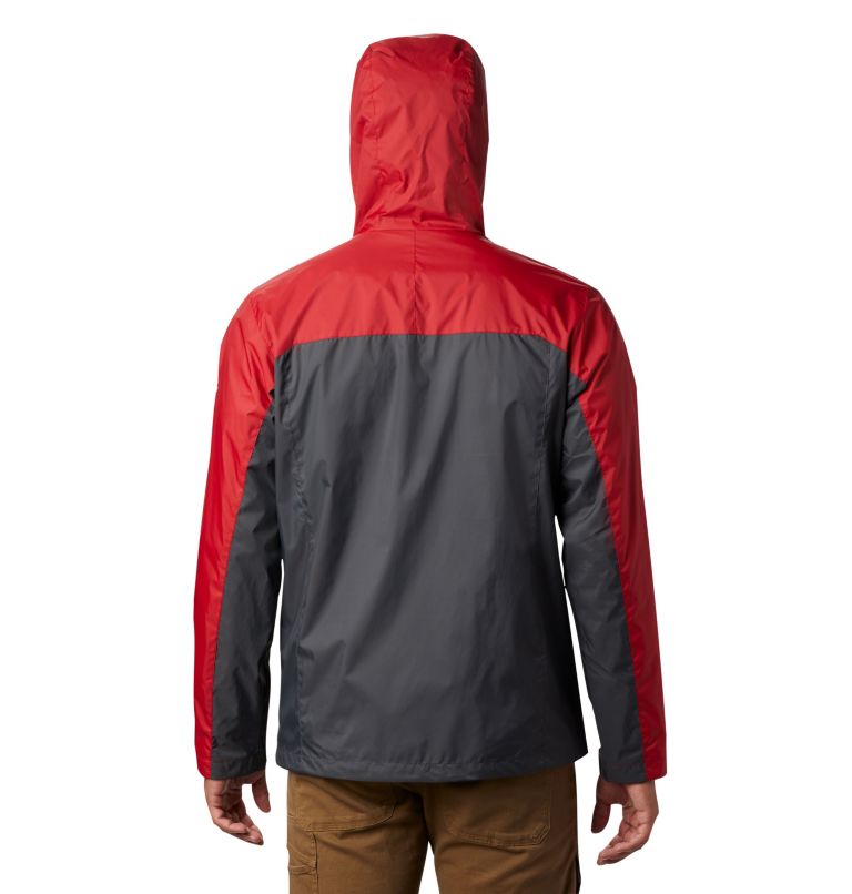Thumbnail: Men's Collegiate Glennaker Storm Jacket - Oklahoma, Color: OK - Red Velvet, Dark Grey, image 2