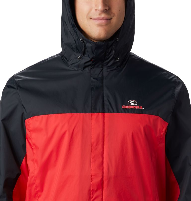 Men's Collegiate Glennaker Storm Jacket - Georgia, Color: UGA - Black, Bright Red, image 4