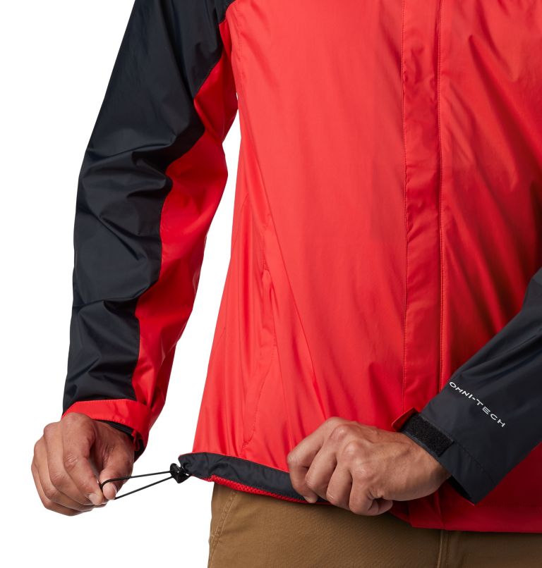 Columbia Men's Atlanta Braves Red Oroville Creek Rain Jacket