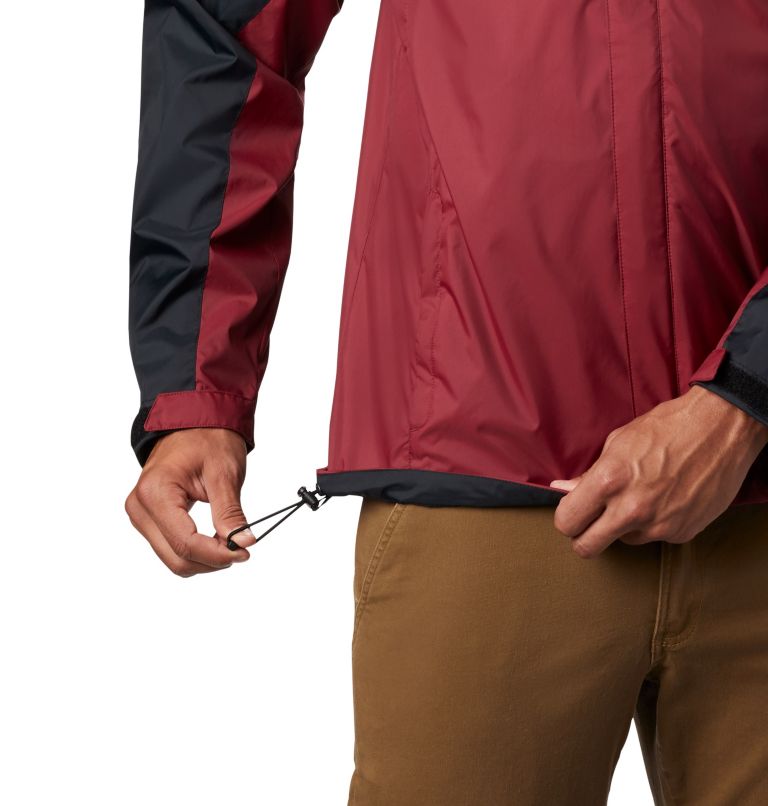 Men's Collegiate Glennaker Storm Rain Jacket - Florida State, Color: FSU - Black, Cabernet, image 4