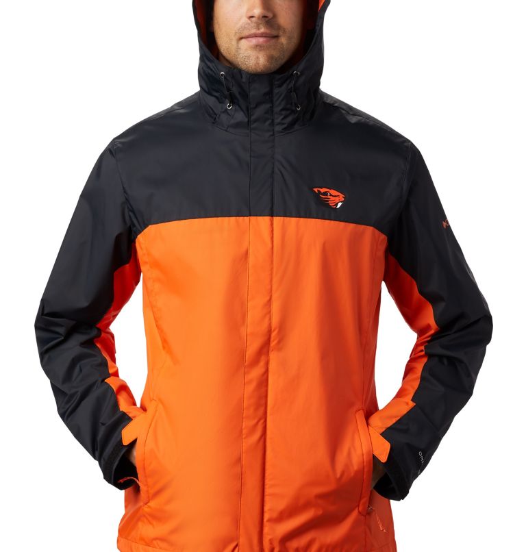 Thumbnail: CLG Men's Glennaker Storm Jacket | 975 | S, Color: OSU - Black, Tangy Orange, image 3