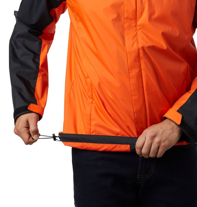 Men's Collegiate Glennaker Storm Rain Jacket - Oregon State, Color: OSU - Black, Tangy Orange, image 5