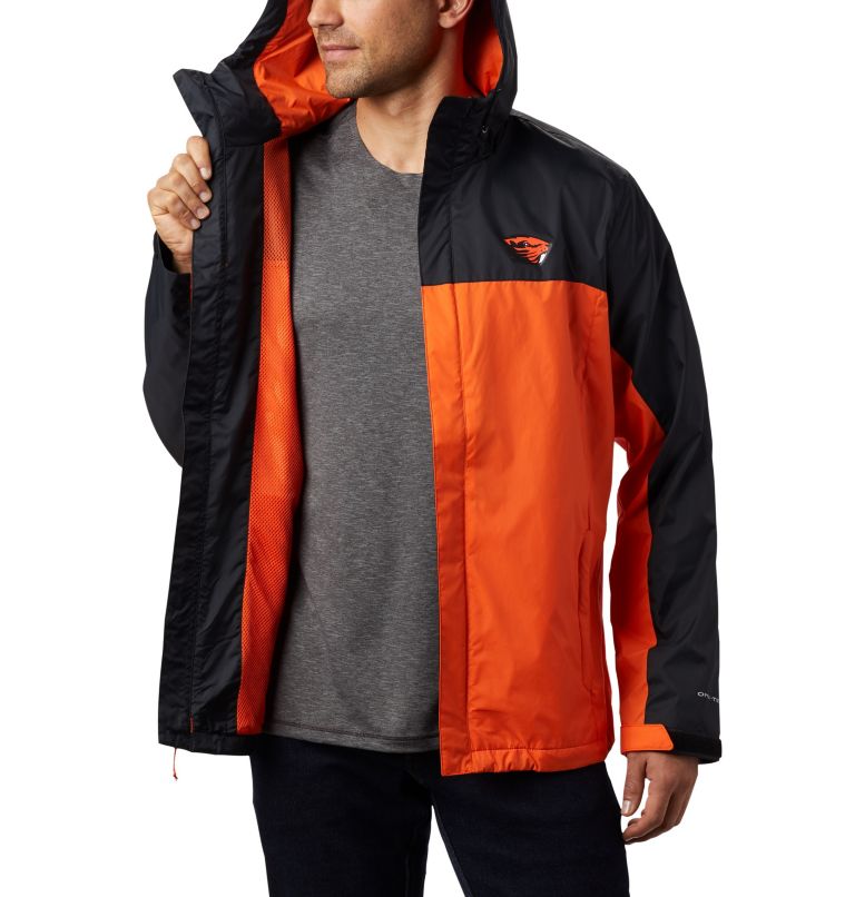 Thumbnail: CLG Men's Glennaker Storm Jacket | 975 | M, Color: OSU - Black, Tangy Orange, image 6