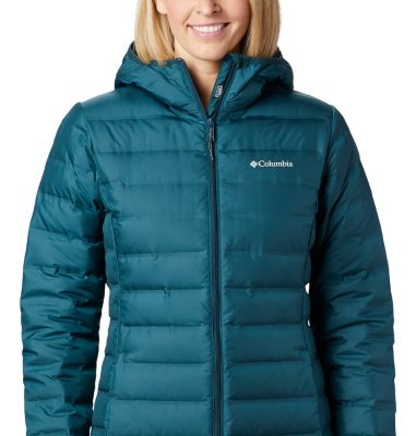 columbia women's lake 22 long hooded jacket