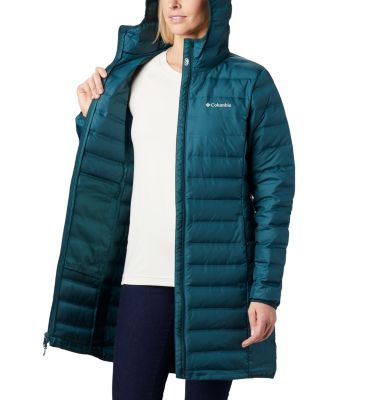 columbia women's lake 22 long hooded jacket