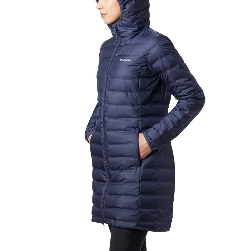 Lake 22 Down Long Hooded Jacket, Color: Nocturnal, image 5
