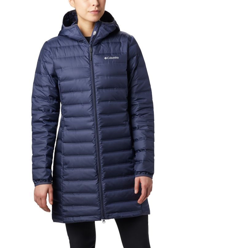 Lake 22 Down Long Hooded Jacket | 466 | S, Color: Nocturnal