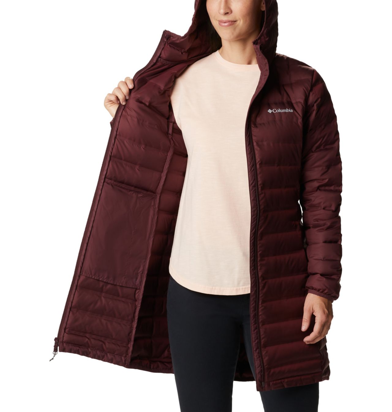 Women's Lake 22™ Down Long Hooded Jacket 5