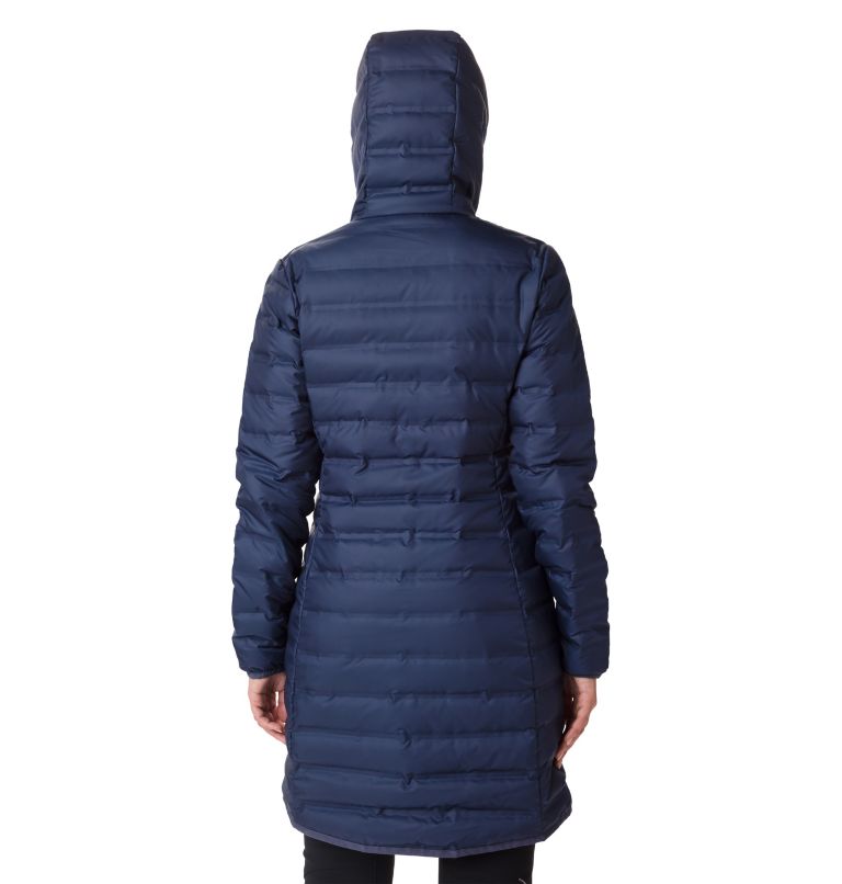 Thumbnail: Women's Lake 22 Down Long Hooded Jacket, Color: Nocturnal, image 2