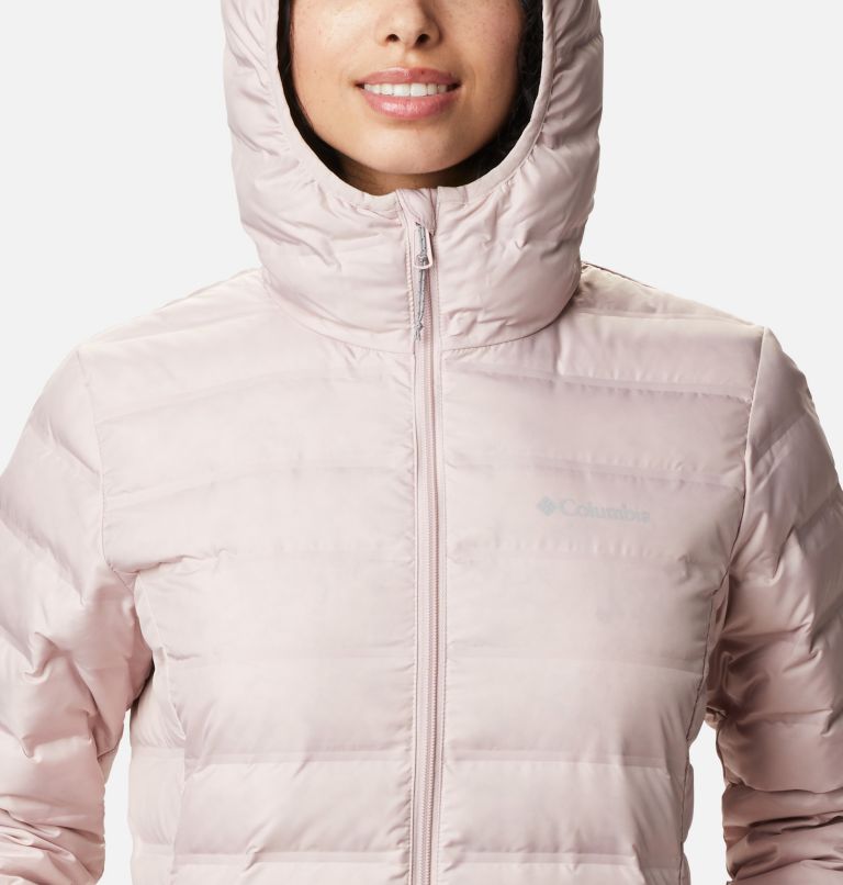 Lake 22 Down Long Hooded Jacket | 618 | M, Color: Mineral Pink, image 4