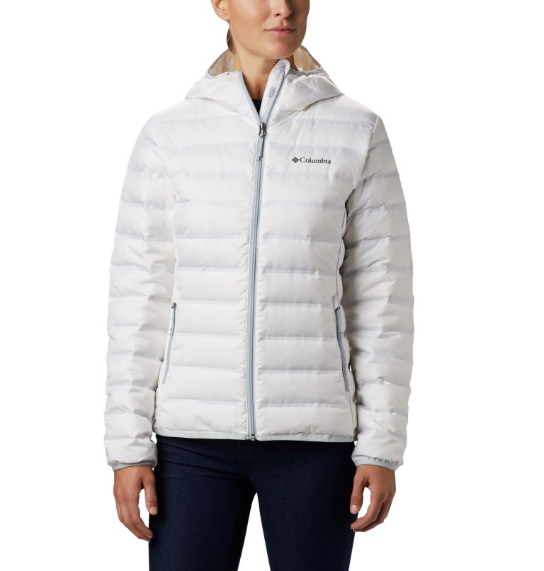 Lake 22 Down Hooded Jacket, Color: White, image 1