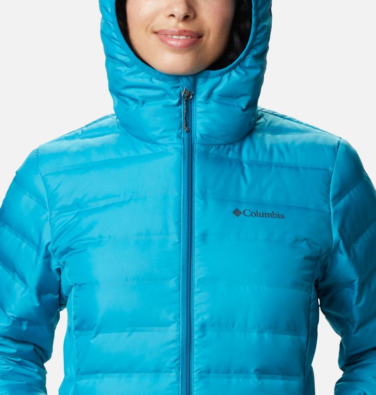 Lake 22 Down Hooded Jacket, Color: Fjord Blue, image 4