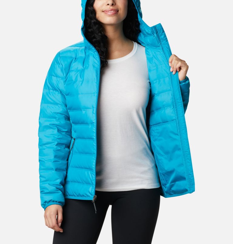 Lake 22 Down Hooded Jacket, Color: Fjord Blue, image 5