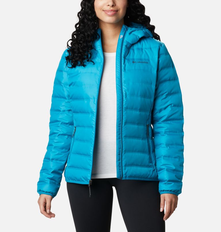 Lake 22 Down Hooded Jacket, Color: Fjord Blue, image 1
