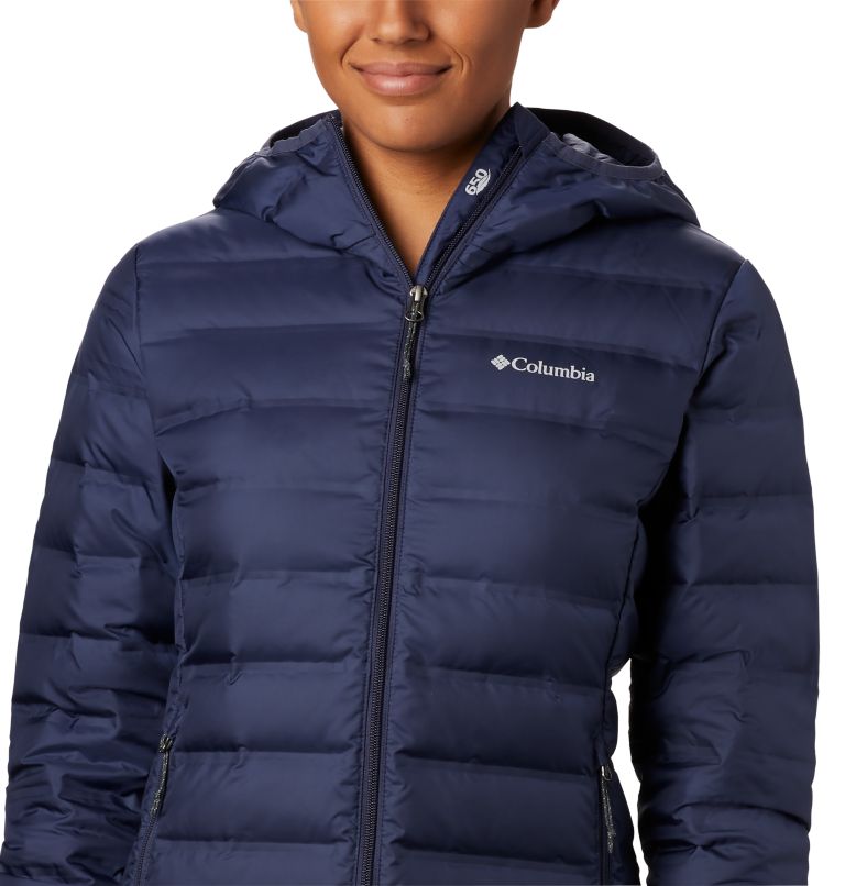 Women's Lake 22 Down Hooded Jacket, Color: Nocturnal, image 5