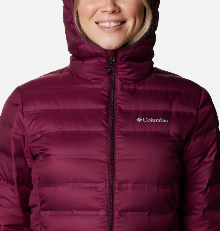 Thumbnail: Women's Lake 22 Down Hooded Jacket, Color: Marionberry, image 4