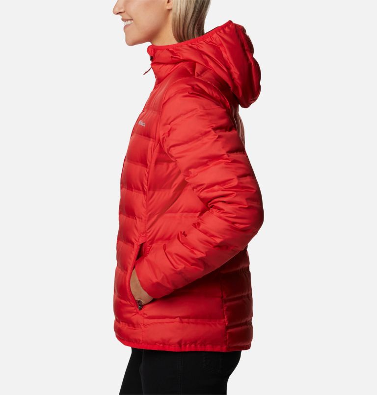 Thumbnail: Women's Lake 22 Down Hooded Jacket, Color: Red Lily, image 3