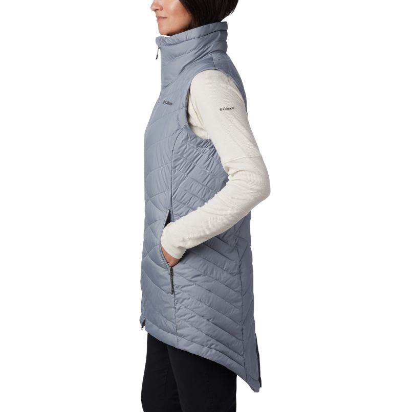 Thumbnail: Women's Heavenly Long Vest, Color: Tradewinds Grey, image 3