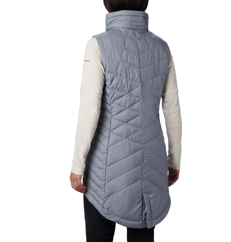 Women's Heavenly Long Vest, Color: Tradewinds Grey