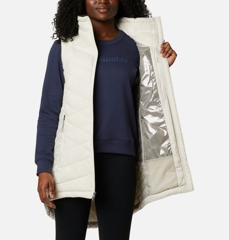 Women's Heavenly Long Vest, Color: Chalk, image 5