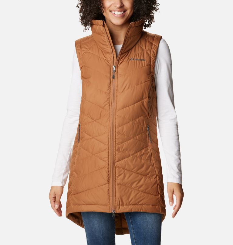 Columbia long sales down vest