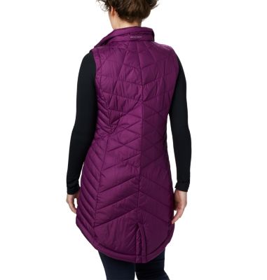 columbia long vest