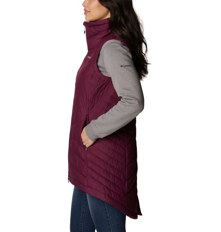 Women's Heavenly Long Vest, Color: Marionberry, image 3