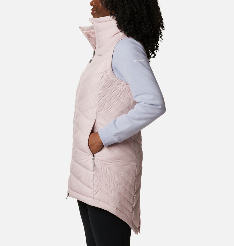 Women's Heavenly Long Vest, Color: Mineral Pink, image 3
