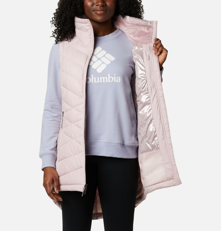 Women's Heavenly Long Vest, Color: Mineral Pink, image 5