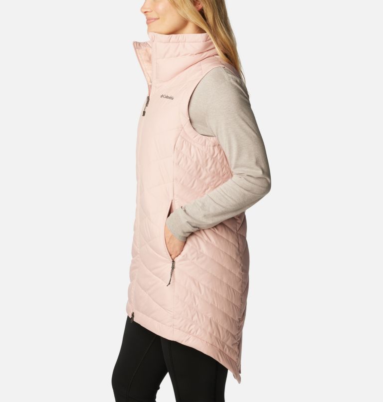 Thumbnail: Women's Heavenly Long Vest, Color: Dusty Pink, image 3