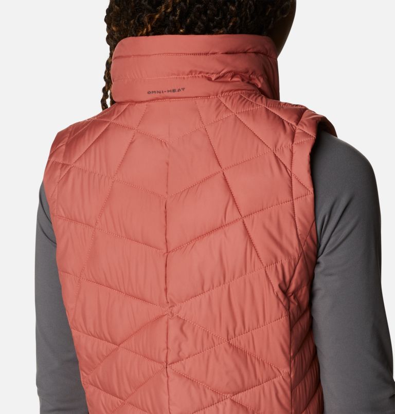 Women's Heavenly Long Vest, Color: Dark Coral, image 6