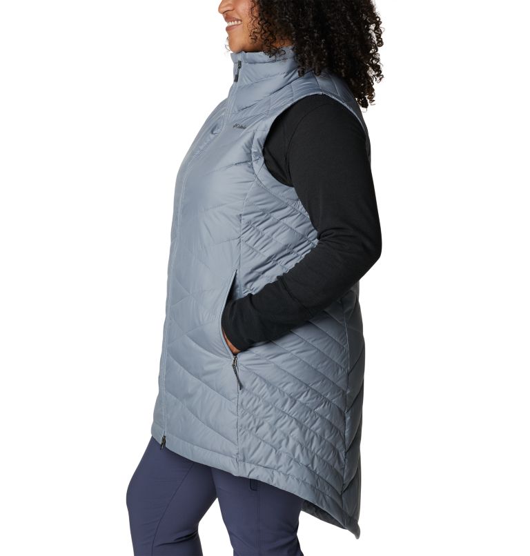 Women's Heavenly Long Vest - Plus Size, Color: Tradewinds Grey, image 3