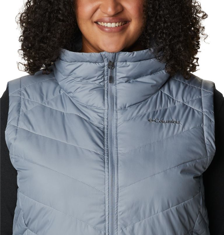 Thumbnail: Women's Heavenly Long Vest - Plus Size, Color: Tradewinds Grey, image 4