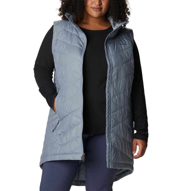 Women's Heavenly Long Vest - Plus Size, Color: Tradewinds Grey, image 7