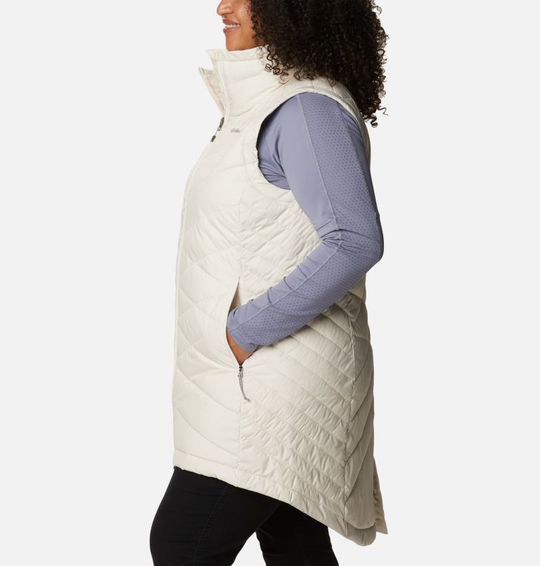 Women's Heavenly Long Vest - Plus Size, Color: Chalk, image 3