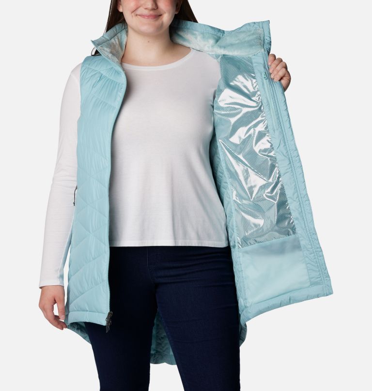 Women's Heavenly Long Vest - Plus Size, Color: Aqua Haze, image 5
