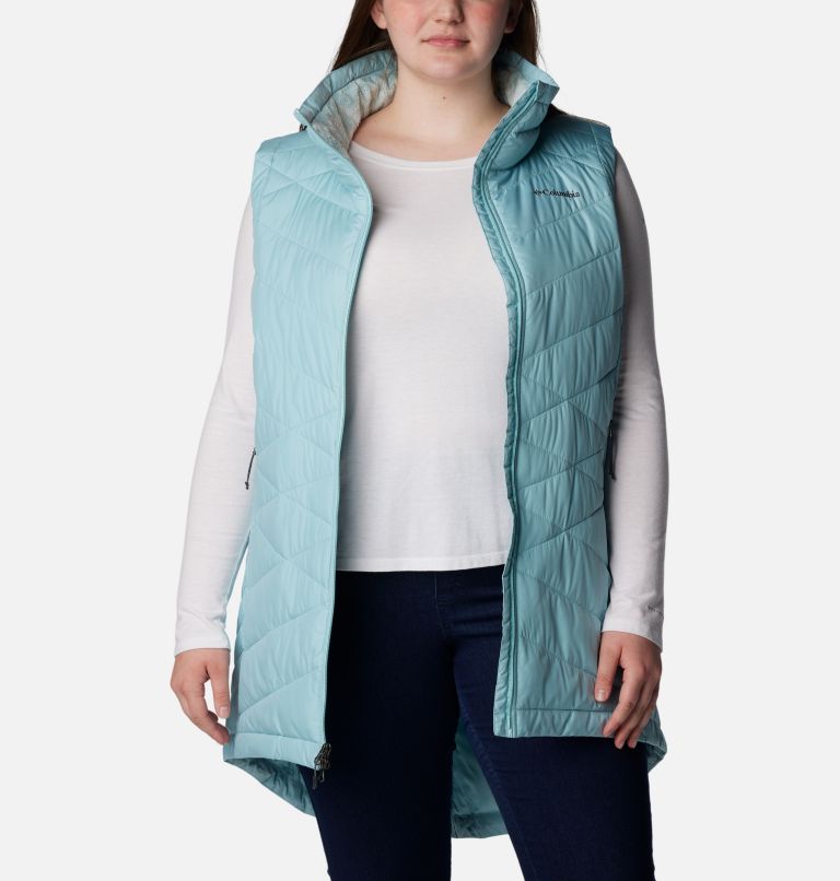 Women's Heavenly Long Vest - Plus Size, Color: Aqua Haze, image 8
