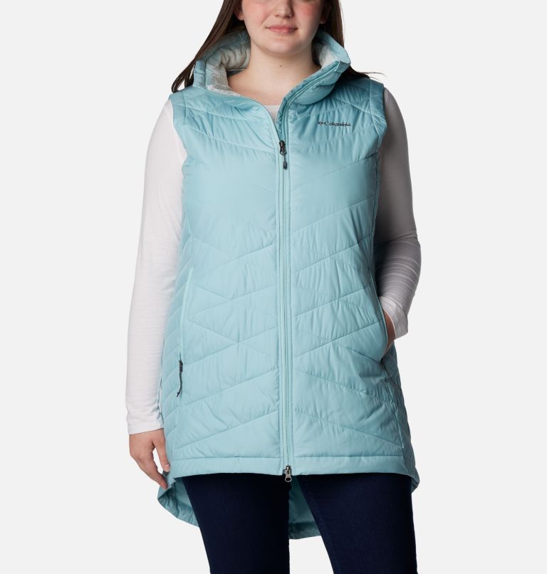 Women's Heavenly Long Vest - Plus Size, Color: Aqua Haze, image 1