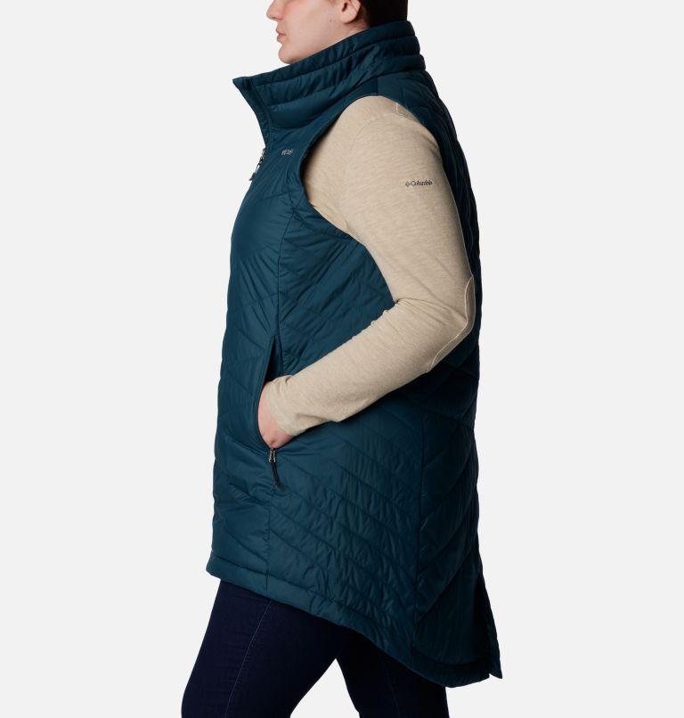 Heavenly Long Vest | 414 | 3X, Color: Night Wave, image 3