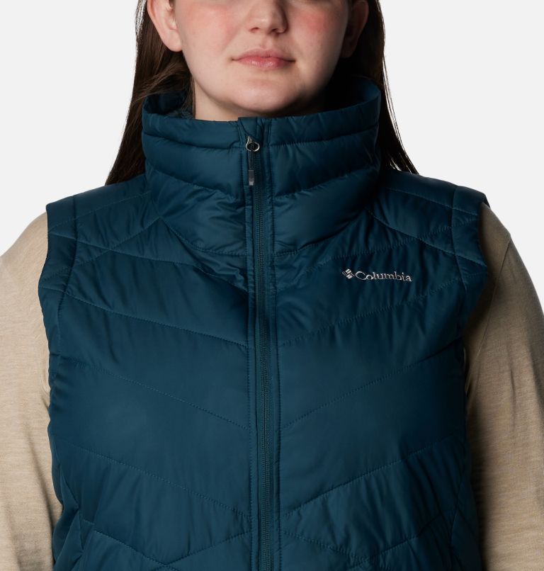 Heavenly Long Vest | 414 | 3X, Color: Night Wave, image 4