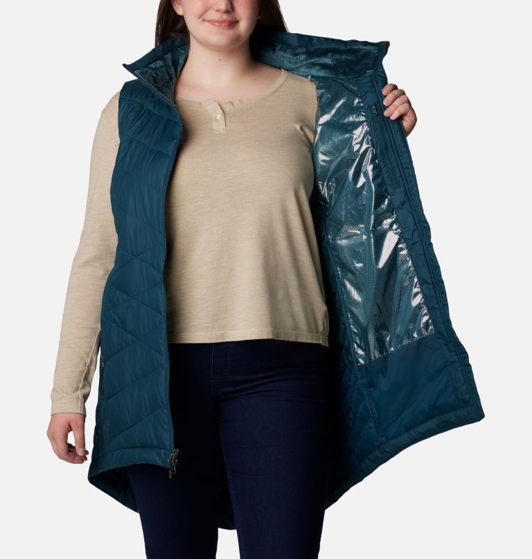 Heavenly Long Vest | 414 | 3X, Color: Night Wave, image 5